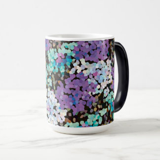 Purple Crystal Floral Blooms Color Morph Mug