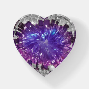Purple Crystal Geode Paperweight