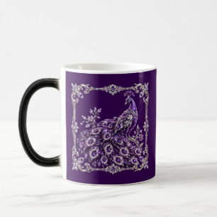 Purple Crystal Peacock Luxury collection Color Morph Mug