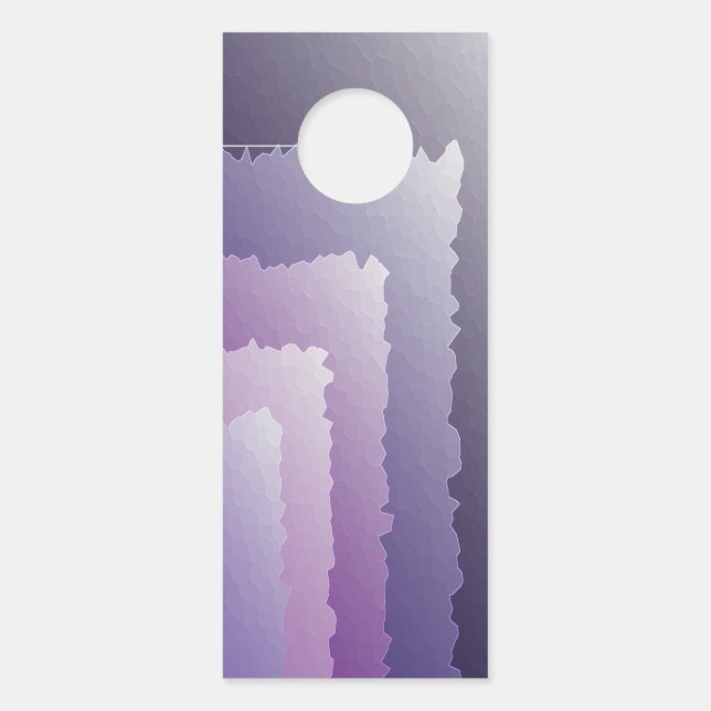 Purple crystals door hanger (Front)
