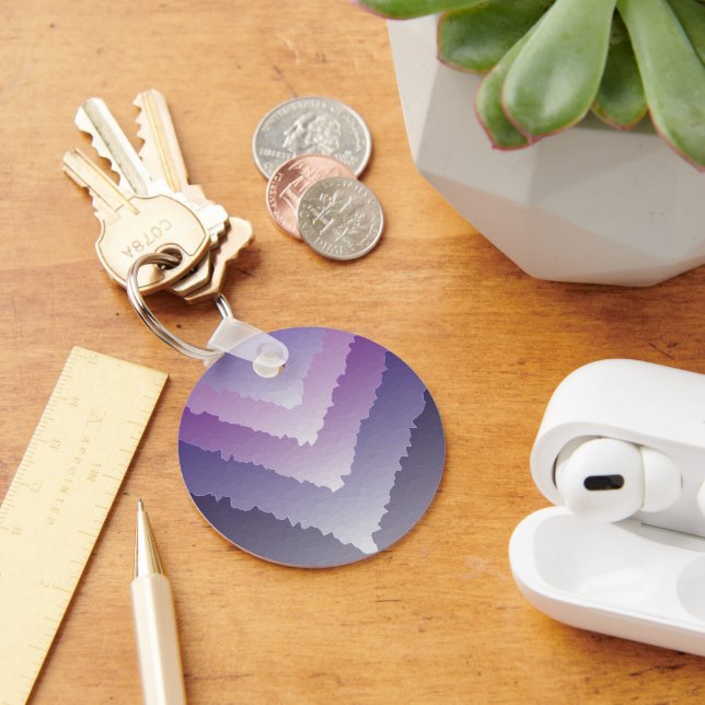 Purple crystals keychain (Desk)