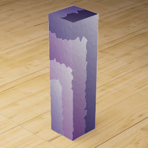 Purple crystals wine box