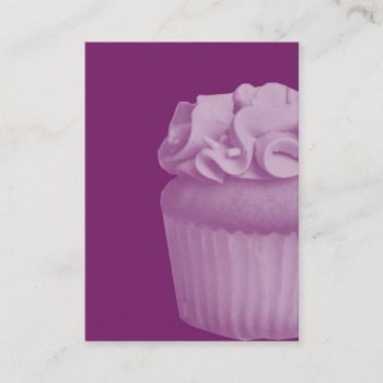 Purple Cupcake Business Cards by AllyJCat at Zazzle