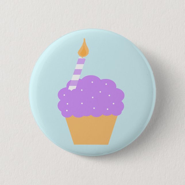 Purple Cupcake Button (Front)