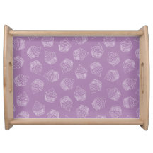 Purple cupcake illustration