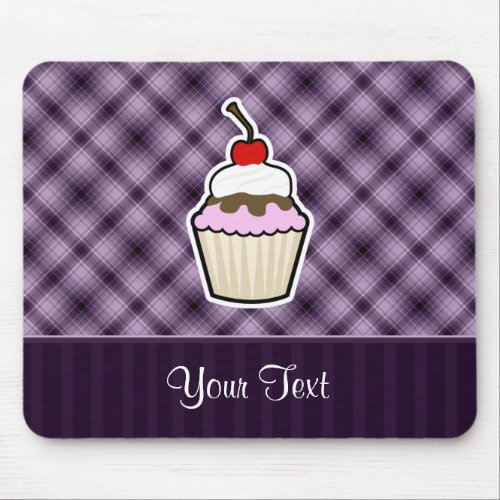 Purple Cupcake Mouse Pad