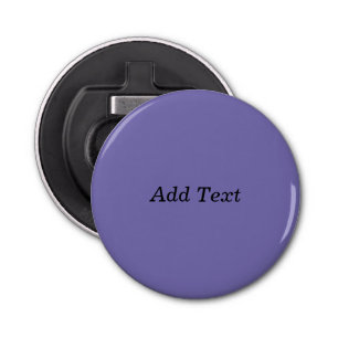 Purple Custom Add Text Create Your Own Bottle Opener