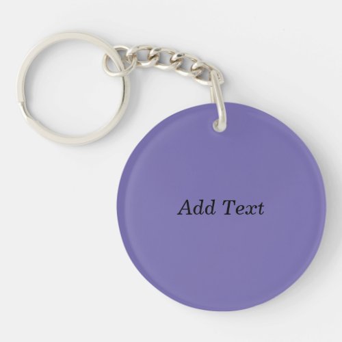 Purple Custom Add Text Create Your Own Keychain