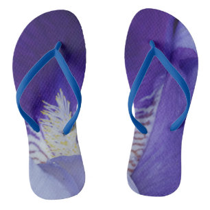 Purple Custom Adult, Slim Straps Flip Flops