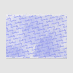 Purple Custom Name Personalized Tissue Paper