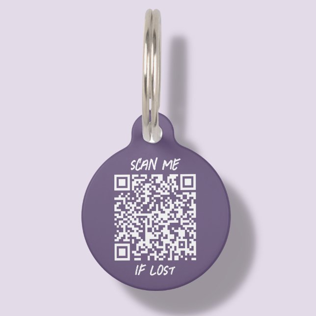 Purple Custom QR Code | Scan Pet ID Tag (Creator Uploaded)