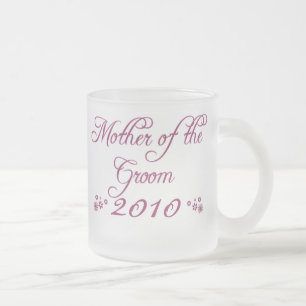 Purple customizable mother of groom frosted mug