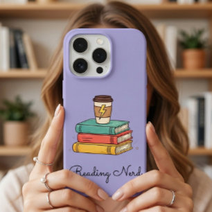 purple Cute Books Nerd Viral Gift Love iPhone 15 Pro Case