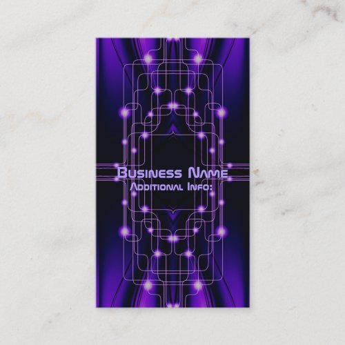 Purple Cyber Circuits Business Card 2