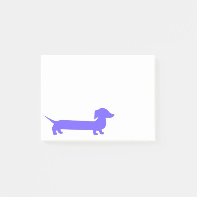 Purple Dachshund Cute Doxie Post-it Notes (Front)