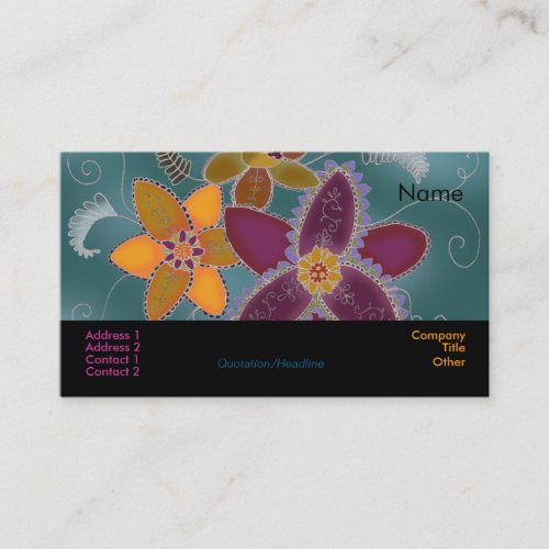 Purple Daffodil Business Cards