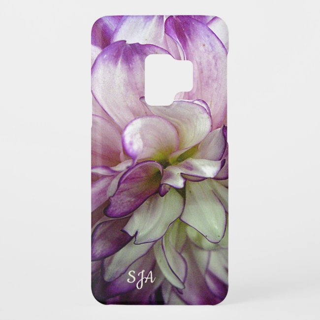Purple Dahlia Design Galaxy S9 Case