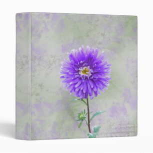 Purple Dahlia in Watercolor Binder