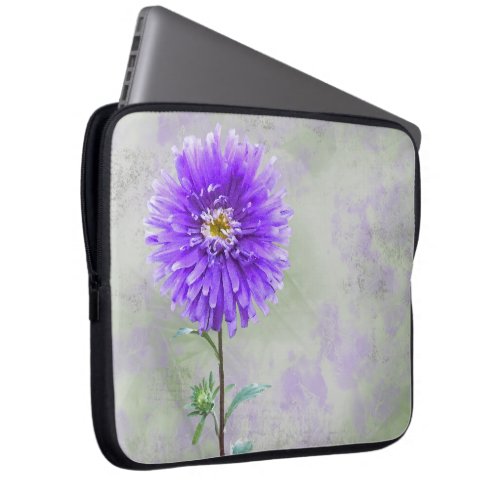 Purple Dahlia  Laptop Sleeve