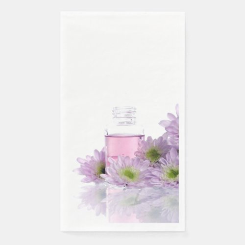 Purple Daisies and Soap Guest Towel Paper Napkin