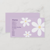 Purple Daisies - Business Business Card (Front/Back)
