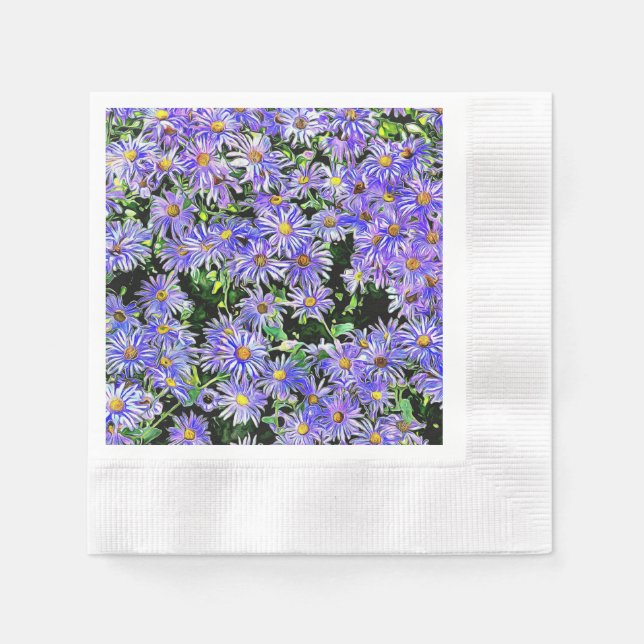 Purple Daisies Napkins (Front)