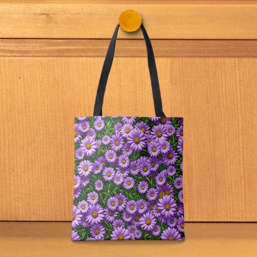 Purple Daisies Tote Bag