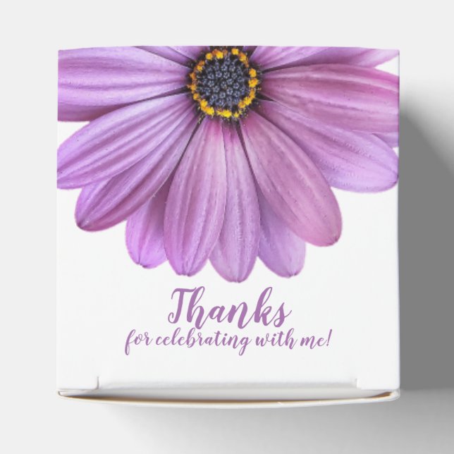Purple Daisy 2" Party Favor Boxes (Top)