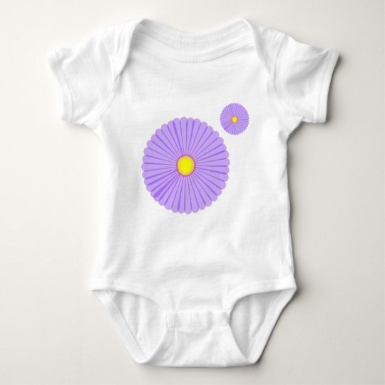 Purple Daisy Baby Bodysuit
