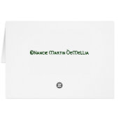 Purple Daisy Card (Back Horizontal)