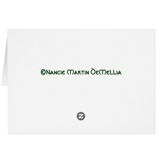 Purple Daisy Card (Back Horizontal)