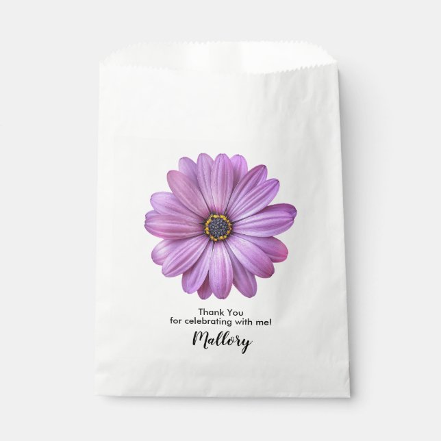 Purple Daisy Favor Bags (Front)