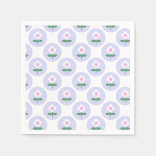 Purple Daisy Flower Baby Shower in Bloom Party Napkins