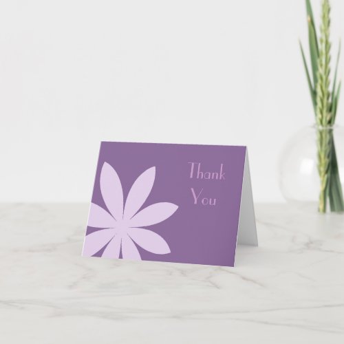 Purple Daisy Flower Bridesmaid Thank You
