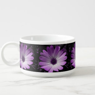 Purple Daisy Flower Chili Bowl