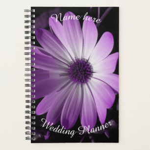 Purple Daisy Flower Custom Wedding Planner