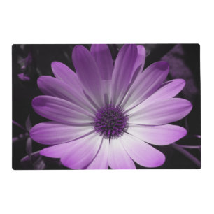 Purple Daisy Flower Customizable Paper Placemat