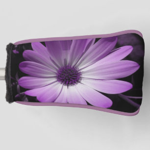 Purple Daisy Flower Golf Putter Cover