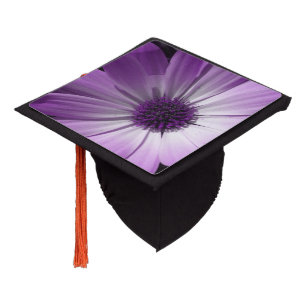 Purple Daisy Flower Graduation Cap Topper