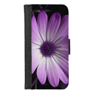 Purple Daisy Flower iPhone 8/7 Wallet Case