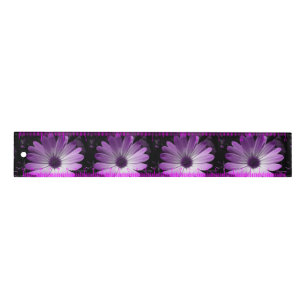 Purple Daisy Flower Ruler