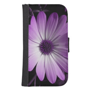 Purple Daisy Flower Samsung Wallet Case