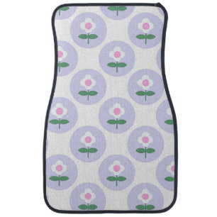 Purple Daisy Flower Teen Girl Car Cute Floor Mat