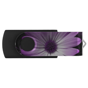 Purple Daisy Flower USB Drive