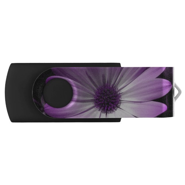Purple Daisy Flower USB Drive (Front)