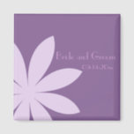 Purple Daisy Flower Wedding Magnet<br><div class="desc">Customize the pretty Purple Daisy Flower Wedding Save the Date Magnet with the personal names of the bride and groom and specific marriage ceremony date. Or, create a personalized keepsake wedding gift for the newlyweds and bridesmaids or unique wedding or shower favor. This classy and contemporary custom floral wedding magnet...</div>