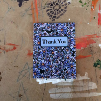 Purple Daisy Flowers Postcard