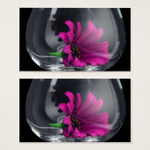Purple Daisy in Glass (Front & Back)