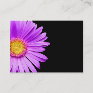 Purple Daisy on Black Customized DaisiesTemplate Business Card