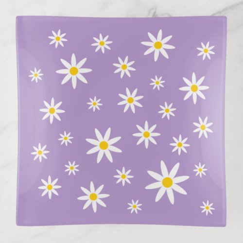 Purple Daisy Trinket Tray